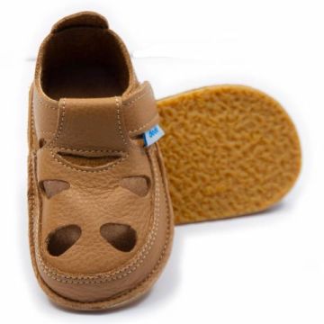 Lasten paljasjalkasandaalit- Caramel - Dodo Shoes 