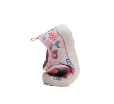 Lasten paljasjalka sisäkengät - canvas/ Baby pink/merenneito -D.D.Step