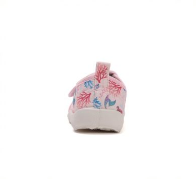 Lasten paljasjalka sisäkengät - canvas/ Baby pink/merenneito -D.D.Step