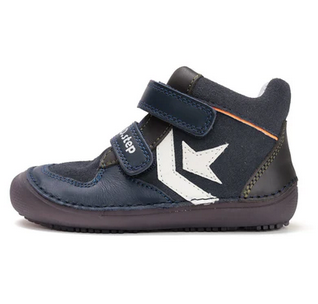 Lasten paljasjalka välikausinilkkurit - Royal blue / Glow in the dark- D.D.Step