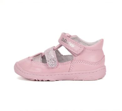 Lasten paljasjalkasandaalit- Baby pink/metal -  D.D. Step