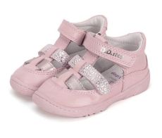 Lasten paljasjalkasandaalit- Baby pink/metal -  D.D. Step