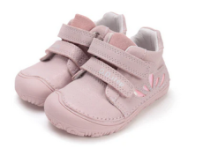 Lasten paljasjalkakengät- Baby pink/ Splash - D.D.Step 