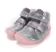 Lasten fleecevuoriset paljasjalka välikausinilkkurit - Silver / Glow in the dark- D.D.Step