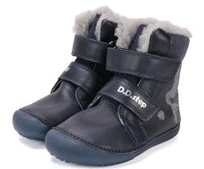 Lasten paljasjalka talvikengät-blue/merenneito/glow in the dark - D.D.Step