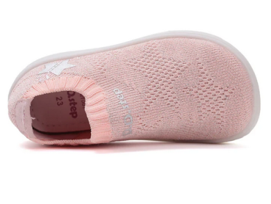 Lasten Slip On tennarit- Baby pink -barefoot  D.D.Step 