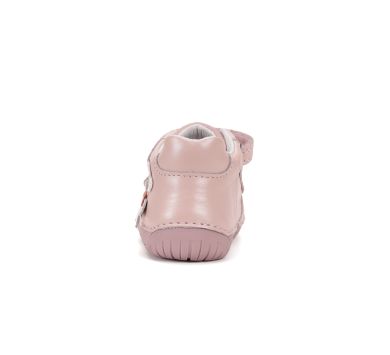 Lasten paljasjalka ensiaskelkengät - Baby Pink/ Kukka - DD Step 