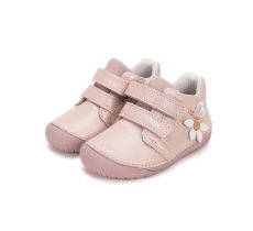 Lasten paljasjalka ensiaskelkengät - Baby Pink/ Kukka - DD Step 