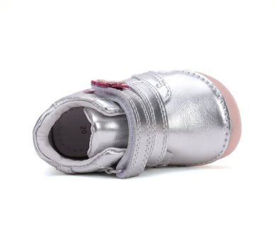 Lasten paljasjalka ensiaskelkengät- silver/ kukka - D.D.Step  
