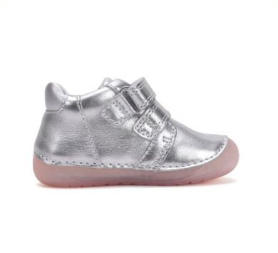 Lasten paljasjalka ensiaskelkengät- silver/ kukka - D.D.Step  