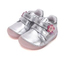 Lasten paljasjalka ensiaskelkengät- silver/ kukka - D.D.Step  