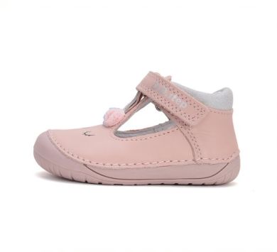 Lasten paljasjalka ensiaskelsandaalit- baby pink- D.D.Step 