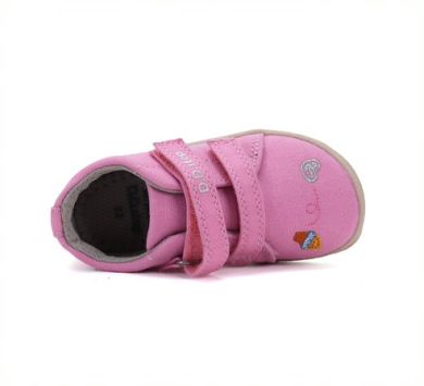 Lasten paljasjalka kangaskengät - Daisy Pink/jätski  -D.D.Step 