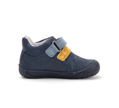 Lasten paljasjalka ensiaskelkengät - Royal blue/ Kisu - DD Step