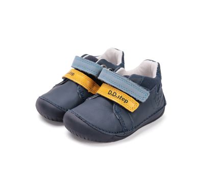 Lasten paljasjalka ensiaskelkengät - Royal blue/ Kisu - DD Step