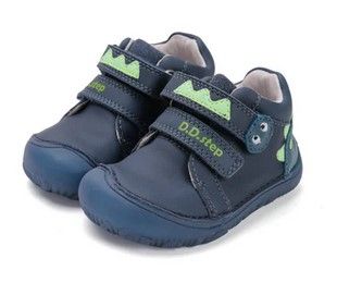 Lasten paljasjalkakengät- Royal Blue / kukkuu- D.D.Step