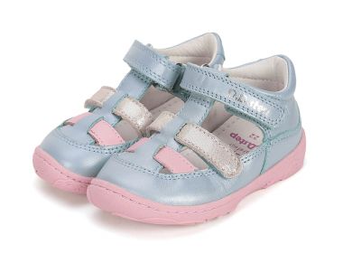 Lasten paljasjalkasandaalit- Sky blue -  D.D. Step 