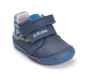 Lasten paljasjalka ensiaskelkengät - Bermud blue/ Ötökkäbongari - DD Step
