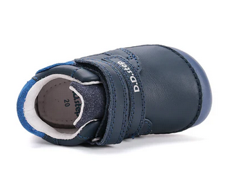 Lasten paljasjalka ensiaskelkengät - Royal blue/ Ötökkäbongari - DD Step