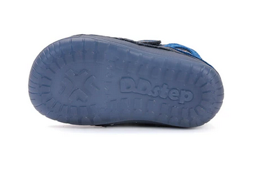 Lasten paljasjalka ensiaskelkengät - Royal blue/ Ötökkäbongari - DD Step