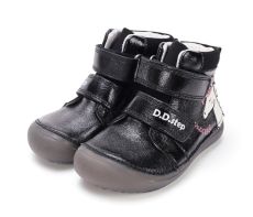 Lasten paljasjalka välikausnilkkurit - black/glitter/yksisarvi- D.D.Step