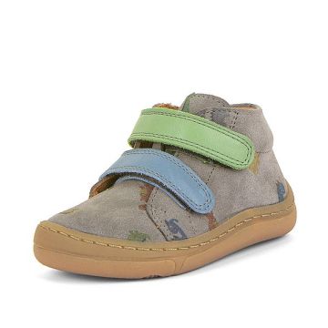 Lasten paljasjalkanilkkurit First Step -dino/grey - Froddo 