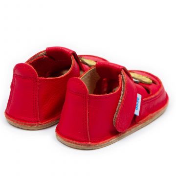 Lasten paljasjalkasandaalit-Maya bee/red - Dodo Shoes 