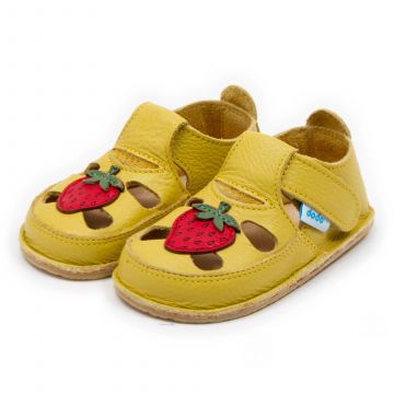 Lasten paljasjalkasandaalit- Strawberry/yellow - Dodo Shoes