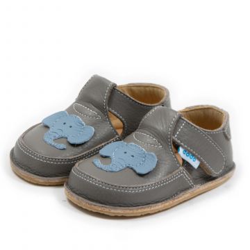 Lasten paljasjalkakengät- Elephant/ Latte - Dodo Shoes