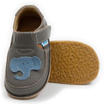 Lasten paljasjalkakengät- Elephant/ Latte - Dodo Shoes