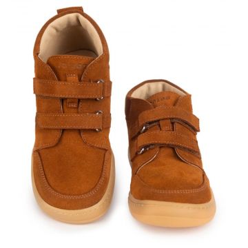 Lasten paljasjalkakengät Fox 2.0- camel suede - Zeazoo 