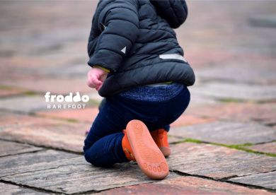 Lasten paljasjalkanilkkurit-oranssi-Froddo