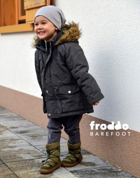 Lasten paljasjalka TEX talvisaappaat- Olive - Track Wool Froddo 