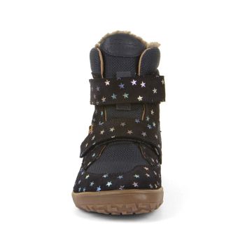 Lasten paljasjalka UP TEX Winter  talvikengät-blue/stars-Froddo 
