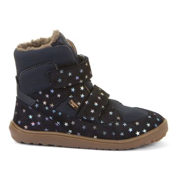 Lasten paljasjalka UP TEX Winter  talvikengät-blue/stars-Froddo 
