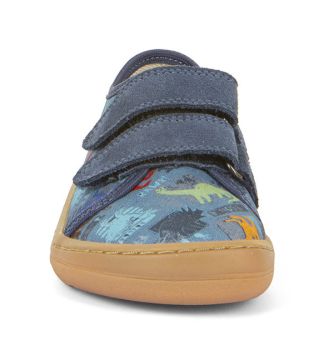 Lasten paljasjalka kangastennarit -Dark Denim/Dino - Froddo 