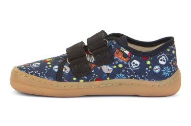 Lasten paljasjalka kangastennarit -Blue/Pirates - Froddo 