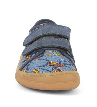 Lasten paljasjalka kangastennarit -Denim+/työkoneet - Froddo 