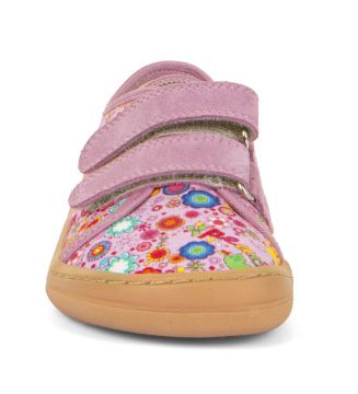 Lasten paljasjalka kangastennarit -pink+/kukat - Froddo 