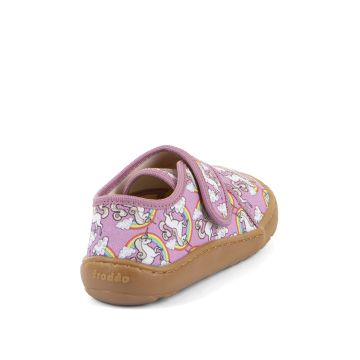 Lasten paljasjalka kangaskengät/yksi tarra -unicorn- Froddo 