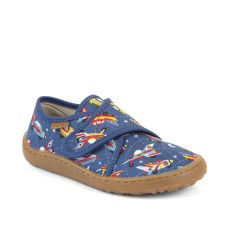 Lasten paljasjalka kangaskengät/yksi tarra -avaruus- Froddo 