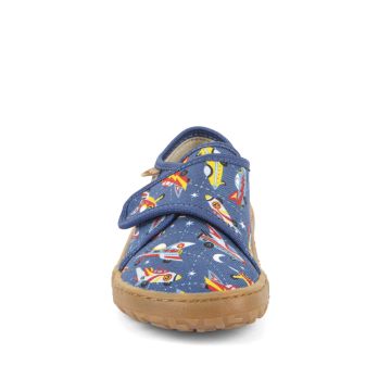 Lasten paljasjalka kangaskengät/yksi tarra -avaruus- Froddo 