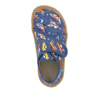 Lasten paljasjalka kangaskengät/yksi tarra -avaruus- Froddo 