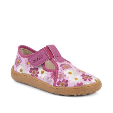 Lasten paljasjalka kangassandaalit - Flowers- Froddo 