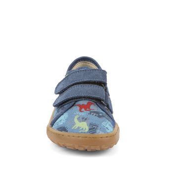 Lasten paljasjalka kangastennarit -Dark Denim/Dino - Froddo 