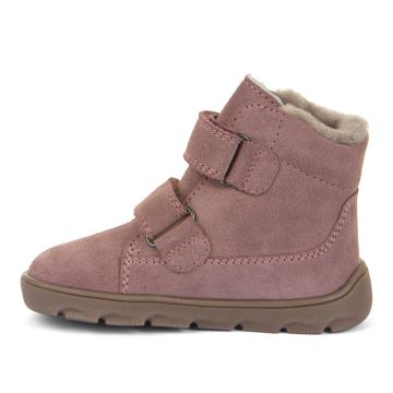  Lasten turkisvuoriset TEX-paljasjalka talvikengät - Dark pink -ZERU Furry Froddo