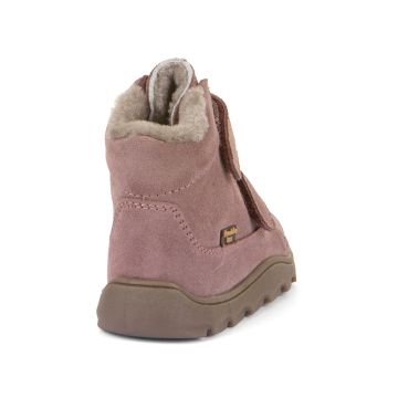  Lasten turkisvuoriset TEX-paljasjalka talvikengät - Dark pink -ZERU Furry Froddo