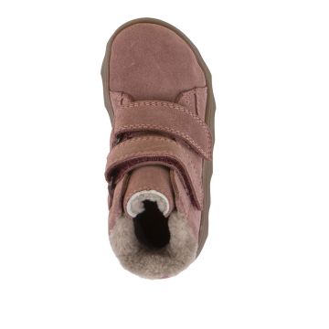  Lasten turkisvuoriset TEX-paljasjalka talvikengät - Dark pink -ZERU Furry Froddo