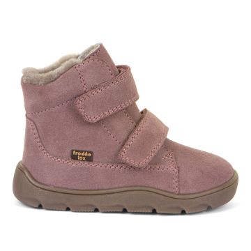  Lasten turkisvuoriset TEX-paljasjalka talvikengät - Dark pink -ZERU Furry Froddo
