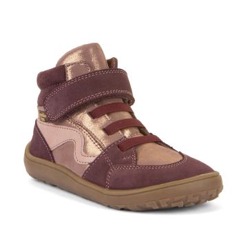  Lasten TEX-paljasjalkanilkkurit-Bordeaux/Gold - TEX Go Froddo